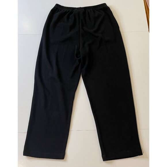 Coldwater Creek Womens Knit Pull On Pants Size PM Travel Straight Leg Stretch - Picture 11 of 13